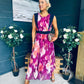 Addison Detailed Midi Dress Cherry