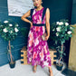 Addison Detailed Midi Dress Cherry