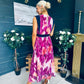 Addison Detailed Midi Dress Cherry