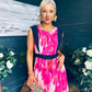 Addison Detailed Midi Dress Fuchsia
