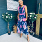 Addison Detailed Midi Dress Navy