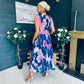 Addison Detailed Midi Dress Navy