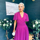 Molly Drop Waist Midi Dress Berry