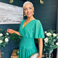 Molly Drop Waist Midi Dress Emerald