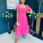 Orla Detailed Midi Dress Pink