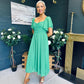 Orla Detailed Midi Dress Green