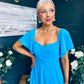 Orla Detailed Midi Dress Blue