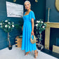 Orla Detailed Midi Dress Blue