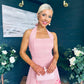 Clodagh Halterneck Midi Dress Floral Pink