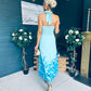 Clodagh Halterneck Midi Dress Floral Pastel