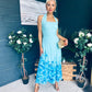 Clodagh Halterneck Midi Dress Floral Pastel