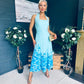 Clodagh Halterneck Midi Dress Floral Pastel
