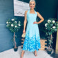 Clodagh Halterneck Midi Dress Floral Pastel
