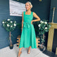 Hillary Bow Detail Occasion Dress Emerald