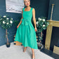 Hillary Bow Detail Occasion Dress Emerald