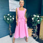 Hillary Bow Detail Occasion Dress Pink