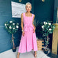 Hillary Bow Detail Occasion Dress Pink