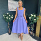 Hillary Bow Detail Occasion Dress Lilac
