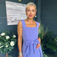 Hillary Bow Detail Occasion Dress Lilac