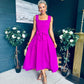 Hillary Bow Detail Occasion Dress Orchid