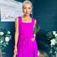 Hillary Bow Detail Occasion Dress Orchid