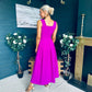 Hillary Bow Detail Occasion Dress Orchid