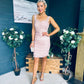 Lisa Occasion Tulle Mini Dress Blush