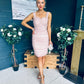 Lisa Occasion Tulle Mini Dress Blush