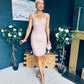 Lisa Occasion Tulle Mini Dress Blush