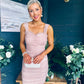 Lisa Occasion Tulle Mini Dress Blush