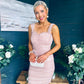 Lisa Occasion Tulle Mini Dress Blush