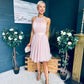 Vera Occasion Tulle Mini Dress Blush