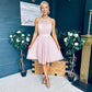 Vera Occasion Tulle Mini Dress Blush