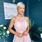 Vera Occasion Tulle Mini Dress Blush