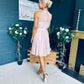 Vera Occasion Tulle Mini Dress Blush
