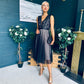 Selena Occasion Tulle Midi Dress Black Pre Order 2 Aug