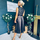 Selena Occasion Tulle Midi Dress Black Pre Order 2 Aug