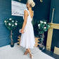 Jessie Occasion Tulle Midi Dress White