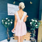 Susanna Occasion Tulle Mini Dress Blush