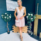 Susanna Occasion Tulle Mini Dress Blush