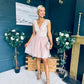 Susanna Occasion Tulle Mini Dress Blush