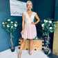 Susanna Occasion Tulle Mini Dress Blush
