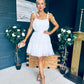 Melissa Occasion Tulle Mini Dress White