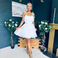 Melissa Occasion Tulle Mini Dress White