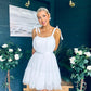 Melissa Occasion Tulle Mini Dress White