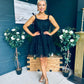 Melissa Occasion Tulle Mini Dress Black