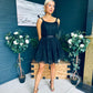 Melissa Occasion Tulle Mini Dress Black