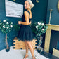 Melissa Occasion Tulle Mini Dress Black