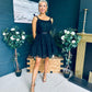 Melissa Occasion Tulle Mini Dress Black