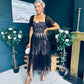 Delaney Occasion Tulle Midi Dress Black
